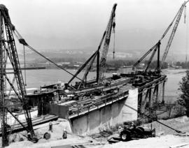 South Span [of Second Narrows bridge] Under Construction