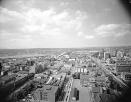 [View of the West End looking south taken from the B.C. Hydro building]