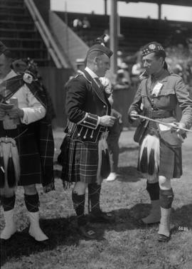 [Two men, Caledonian Games, Athletic Park]