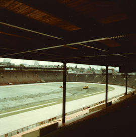 Installation of artificial turf at Empire Stadium