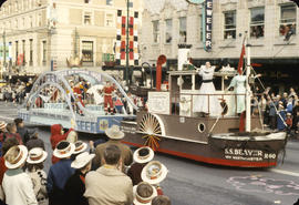 48th Grey Cup Parade, on Georgia and Howe, S.S. Beaver float