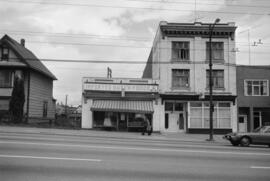 [633-635 East Hastings Street - Imported Dutch Foods and adjacent storefront]