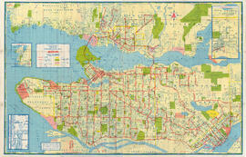 Transit system map of Greater Vancouver, B.C.