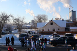 Day 67 Torchbearer 34 Rosemary Cox carries the flame in Dryden, Ontario