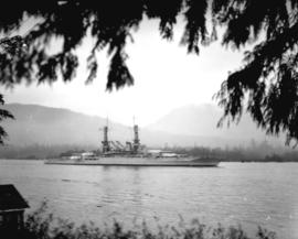 [U.S.S. Mississippi in Burrard Inlet Harbour]