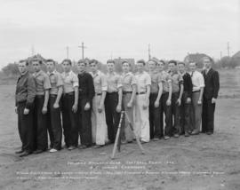 Softball teams and umpires - Trojan Athletic Club softball team