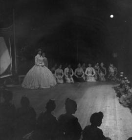 Betty Phillips and cast members performing "The King and I" on stage at the Malkin Bowl