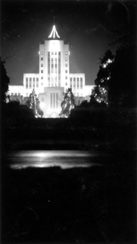 View of City Hall at night