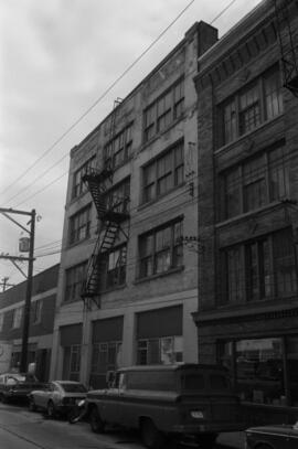 [Rear of downtown buildings]