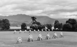 Brockton Oval, Stanley Park [Two rows of archery targets]