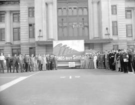 "Bonds Buy Ships" sign