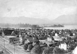 [View of Georgia Street looking west from Howe Street]