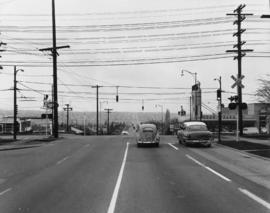 [View of intersection at 16th Avenue and Arbutus, looking west]