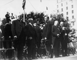 Premier Wm. Aberhart (Alberta), Premier Pattullo (B.C.), "Gerry" McGeer, Rt. Hon. R.B. ...