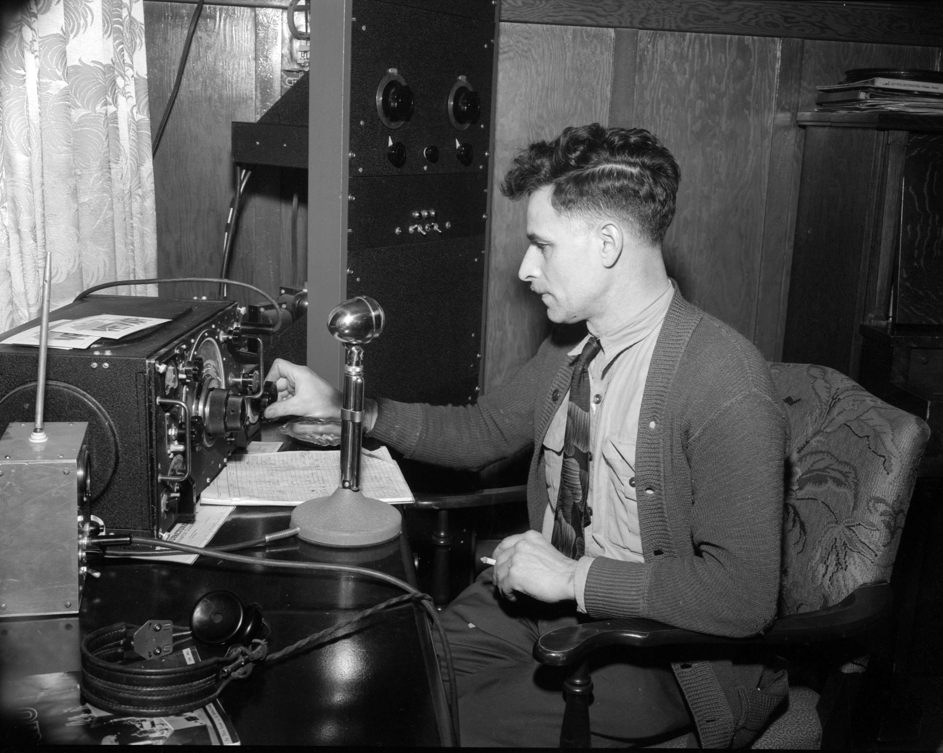 Ham radio operator] - City of Vancouver Archives