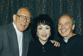Hugh Pickett, Chita Rivera and Ron McDougall at the press conference for Kiss of the Spider Woman