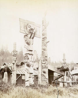 Indian village and chief's tomb - Queen Charlotte Island
