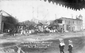 Fire Ruins [of] Hanbury and Evans Bakery and adjoining buildings [in] Mt. Pleasent [Pleasant]