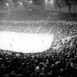 Vancouver Canucks WHL hockey game in Pacific Coliseum