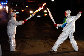 Day 36 Torchbearers pass the flame with style in Quebec.