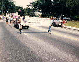 Pride 1987 [National March on Washington for Lesbian and Gay Rights banner]
