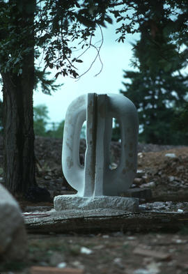 Kiyoshi Takahashi's sculpture on site