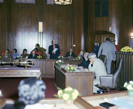 Alderperson Walter G. Hardwick addressing City Council