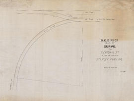 Plan of curve from Georgia Street to join old track at Stanley Park Br. [Bridge]