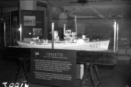 [Model of a corvette ship]