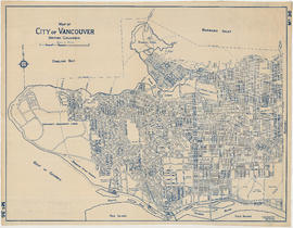 Map of City of Vancouver. British Columbia