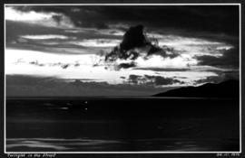 Twilight in the [Georgia] Strait [ship on the water]