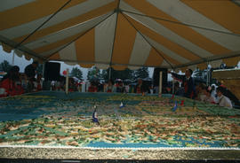 16-foot by 20-foot birthday cake for the Centennial Canada Day celebration