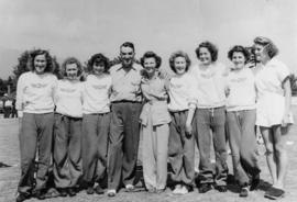 [Group portrait of women's sports team]