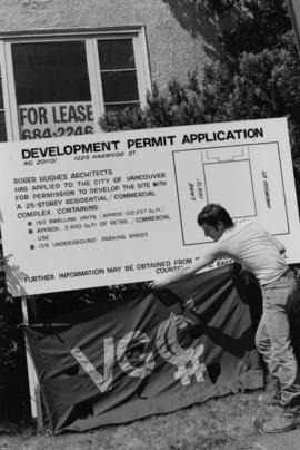 Angles Aug/84 : VGCC [development permit application sign]