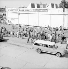 [A preview of the] International Circus [in the Shoppers Drug Mart parking lot in Kerrisdale]