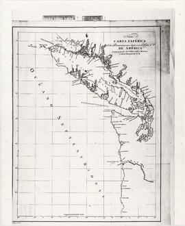 Carta esferica de los reconocimientos hechos en la costa No. America