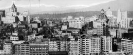 [View of downtown Vancouver looking west]