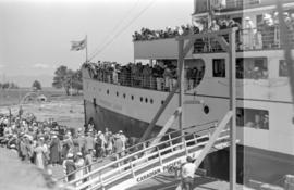 [C.P. "Princess Joan" at dock]