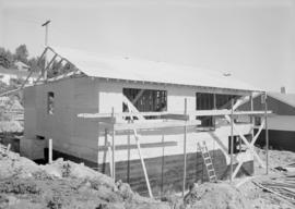 Canadian Forest Products : house on Lonsdale Ave, North Van. : plywood sheeting