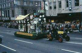 [Grey Cup parade, downtown Vancouver]