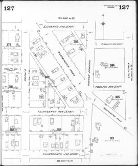 Plate 127 [Victoria Drive to Eleventh Avenue to Sophia Street to Fourteenth Avenue]