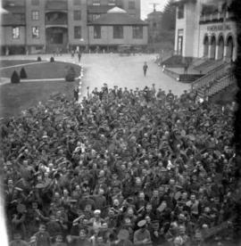 Col[onel] Winsby giving out the news to the 47th Batt[alion] of their departure to England