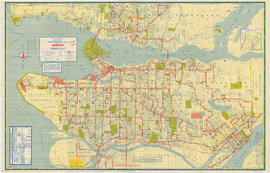 Transit system map of Greater Vancouver