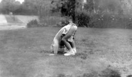 Sharon Diane Fullerton doing a somersault