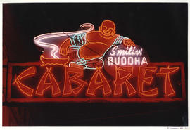 Smilin Buddha Cabaret neon sign