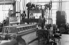 War work: Planing engine base for 8 cylinder Vivian Engine