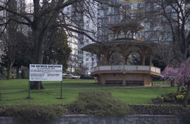 Haywood [Alexandra] Bandstand and Legacy Program signboard