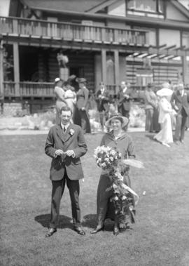 [Wedding party at house of C. Gardner Johnson, 1312 West 57th]