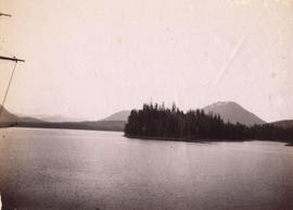 [View of peninsula from the S.S. "Queen"]