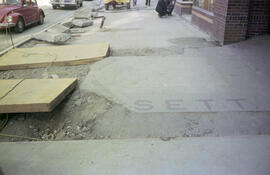 Water Street [Sidewalk construction]
